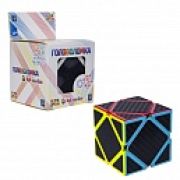 1toy Головоломка «Куб карбон» квадраты 5.5*5.5, коробка 6х6х9см