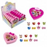 1TOY наб.украш.«Sweet heart Bijou» в шкатулке 8 колец леденцы, 13*11,5см, 12 шт. в д/б.27*25*12,5см