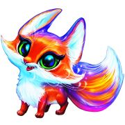 Collection ANIMALS. Лисичка Фокси. 45 деталей. р-р 22.5 х 20см. Средний р-р детали 3см 5+