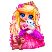 Collection ANIMATION. Принцесса. 50 деталей. р-р 23 х 16,5 см. Ср. р-р детали 2 см  5+