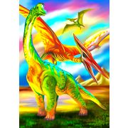 Collection DINOSAURS. Брахиозавр. 80 деталей. Размер 16 х 23см. Средний размер детали 3см