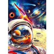 Collection SPACE. Космонавт на луне. 130 деталей. р-р 16 х 23см. Средний р-р детали 2,5см 7+