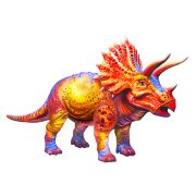 Collection DINOSAURS. Трицератопс. 50 деталей. Размер 24 х 17 см. Средний размер детали 3см