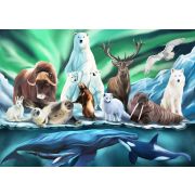 Collection ANIMALS. Животные Севера.  80 деталей. Размер 16 х 23см. Средний размер детали 2,5 см 7+