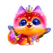 Collection ANIMALS. Принцесса Викки.   40 деталей. Размер 23 х 21 см. Средний размер детали 3 см