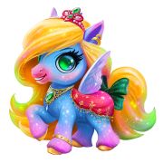 Collection ANIMALS.  Пони принцесса. 40 деталей. Размер 24 х 24 см. Средний размер детали 3 см