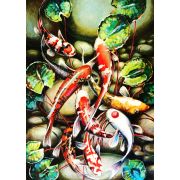 Collection ART.Елена Брижеватая. Рыбы в пруду. 105 дет.. р-р 16 х 23 см. Сред. р-р детали 2,5см  10+