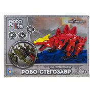 1TOY RoboLife Сборная модель Робо-стегозавр (зеленый) 49 деталей,коробка 28*8*21 см
, движение, звук эффекты , работает от 2 АА бат (в компл не вход