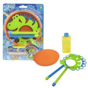 1toy Мы-шарики! Гигантские мыл.пузыри, набор «Крокодил»: лоток д=175 мм, мыл раствор 250 мл, 2 венчика, блистер