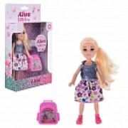 Alisa Little Love. Кукла 15,2 см  (блонд. с прич., с портфелем), в кор. 11х4,3х15 см