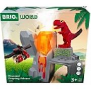 BRIO Динозавр и извергающийся вулкан,свет,звук,пар,5 эл.,кор.29х11х27см