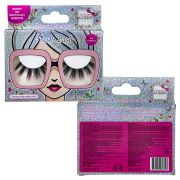 LUKKY Fresh Lash ресницы накладные цветные пушистые, цвет розовый, клей в комплекте, кор.