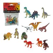 1toy «В мире животных»наб.игр.динозавров 12 шт х 5 см. в упаковке ПВХ с хедером