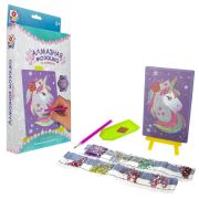 1TOY ART Алмазная мозаика. Набор «Единорог» в коробке 23х15х3 см_ТЕХН.