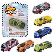 1Toy Авто Сальто, металлическая машинка прыгающая, инерц., 9 см, 1 шт, блистер, оранжевый