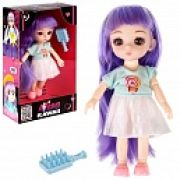 Alisa Kawaii mini. Кукла 15,2 см с расчёской, с длин. фиол. вол., в кор. 12х20х5,5 см