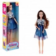 Alisa Party. Кукла в синем платье, с гнущимися руками и ногами
