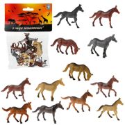 1toy «В мире животных» наб.игр.лошадей 12 шт х 5 см. в упаковке ПВХ с хедером