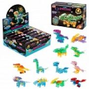 1Toy Blockformers «Планета динозавров» прозрач. блоки (д/б 12 шт., в асс. 12 видов, коробка)