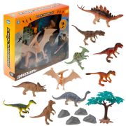 1toy «В мире животных» наб.динозавры с акс.15 шт. в кор. 22*19*5см