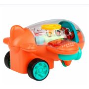 1toy Движок Самолет прозрач. С механизмом, фрикц., свет, оранжевый