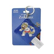 FIFA-2018 плюш.брелок-подушечка с термопринтом Zabivaka Neck-Ball 6х6 см на карте 9х12 см