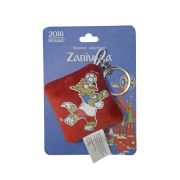 FIFA-2018 плюш.брелок-подушечка с термопринтом Zabivaka Header 6х6 см на карте 9х12 см
