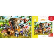 Collection ANIMALS. Животные Африки. 80 деталей. Размер 20,5 х 29см. Средний размер детали 3,5см 7+