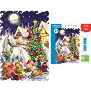 Collection ANIMATION. Новогодний единорог. 100 деталей. Размер 20х28,7см. Средний размер детали 3см  7+