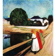 Collection ART.Эдвард Мунк. Девушки на мосту. 75 деталей. Размер 27 х 27см. Средний размер детали 3,5см 10+