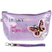 Lukky Косметичка с вышивкой и подвижными блёстками,Love Butterfly, 22*14*6см,пакет,бирка