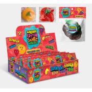 1TOY Крутой замес Залиплющ Сладкие мои (виноград, апельсин, клубника) 5*6*6см, пакет с хедером, 12 шт в дб