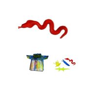 1toy «Мелкие пакости» Лизуны 19 см змея/крокодил/жаба/слизень в д/боксе