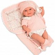 Arias ELEGANCE винил. кукла 35 см., в одежде, с соской и розовым одеялом,кор.