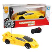 1toy Спортавто Машина на радиоуправлении, масштаб 1:26, 27 МГц, 17 см, на батарейках, 2 канала, желтая
