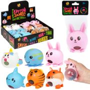 1toy, Крутой замес Животное со жмякой внутри в асс., сетка с хэдером 10*10*8см, 12 шт. в дб.